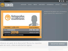 Tablet Screenshot of fotografosecuatorianos.com